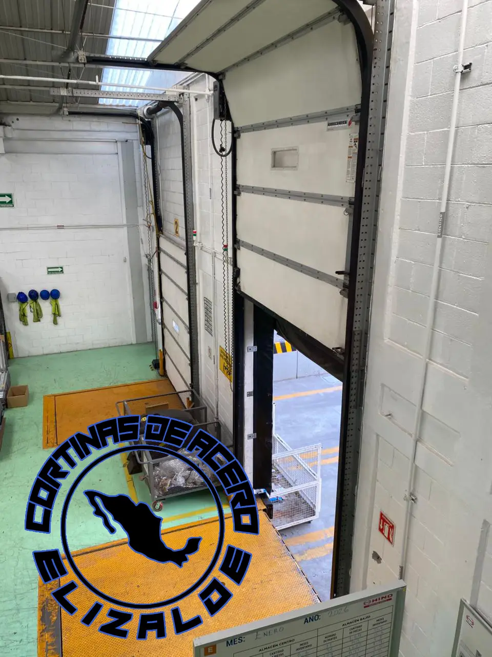 Motor lateral de cadena para cortina industrial